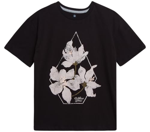 Image of Volcom Girls Shirts - Casual Crewneck Short Sleeve Graphic Tee Trendy Tops - Breathable Girls Summer Clothes