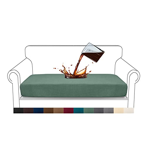 Granbest Premium Water-Repellent Sofa Seat Cushion Covers High Stretch Jacquard Fabric Couch Seat Slipcover Protector for 2 seater sofa (2 seater