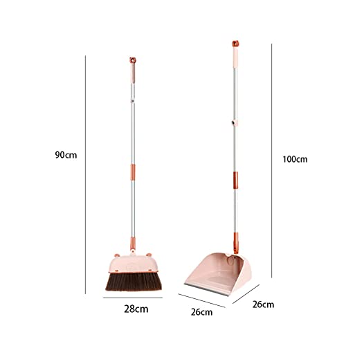 Ensemble balai et pelle à poussière combiné avec balai pliable de sol