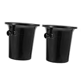 DECOMELODY 2 STÜCK Schwarzer Wein Spucknapf aus Kunststoff mit Doppeltem Ohren Design Runder...