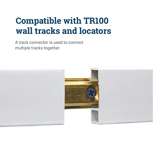 Image of TR100 Wall Track Connector - Connection Hardware for TR100 Wall Track Picture Hanging System - 1 Pack