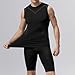Fashion Vitaboost Compression Shirt, Maynox Vitaboost Shirt，Shaping Sleeveless Vest for for Men to Build A Perfect Body（Black-2,Large