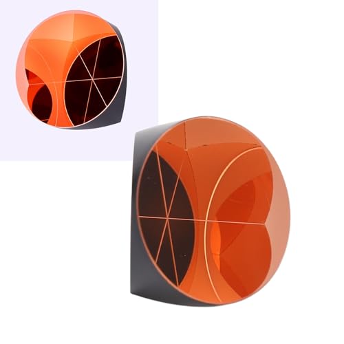 Image of Trihedral Corner Cube Prism Retroreflector Clear Optical Glass 25.4mm Diameter Bright Texture Fine Coating for Industrial Use