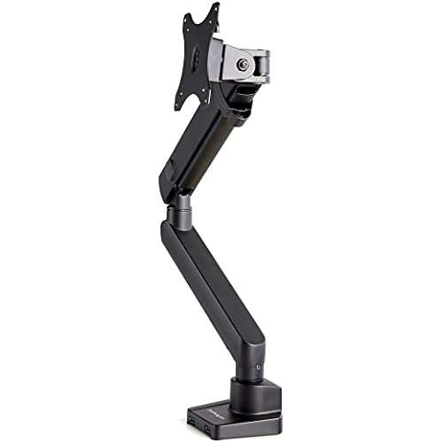 Flash Sale Buy 1 get 1 StarTech.com Desk Mount Monitor Arm with 2X USB 3.0 Ports - Slim Full Motion Adjustable Single Monitor VESA Mount up to 8kg Display - Ergonomic Articulating Arm - Desk Clamp/Grommet (ARMSLIM2USB3)