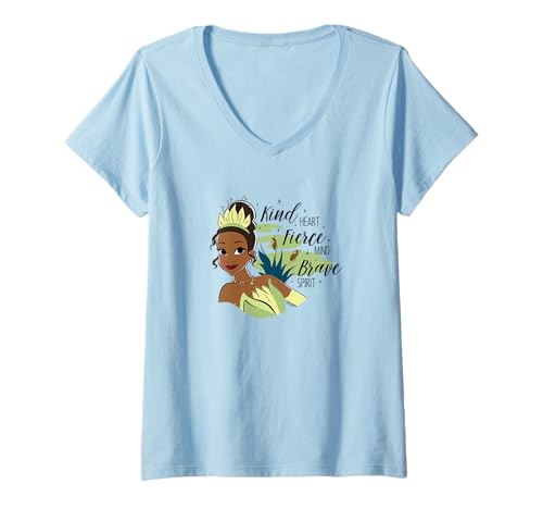 T-shirt Tiana respirant et confortable col v vetement princesse disney