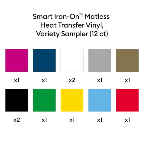 Cricut® Smart Iron-On™ Matless HTV Variety Sampler - 13 in x 12 in (12 ct) - image 4