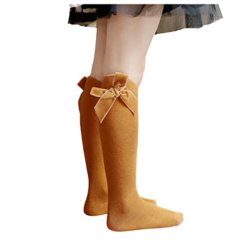 Toddler Girl Clothes Baby Princess Socks Mid-Calf Knee-High Stockings Solid Mid Length Chic Designed Outwear2