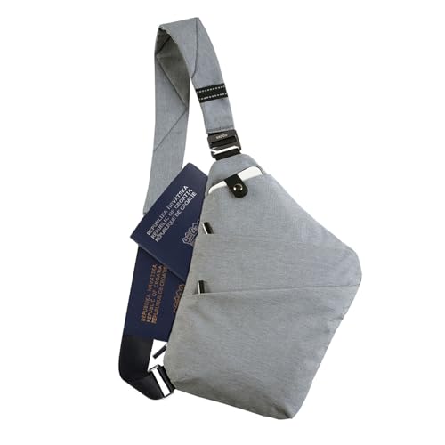 VADOO Anti-theft Crossbody Bags for Women, Left Shoulder Sling Bag for Men Lightweight Chest Bag for Travel Casual