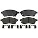 ACDelco 17D1422CH Professional Ceramic Front Disc Brake Pad Set