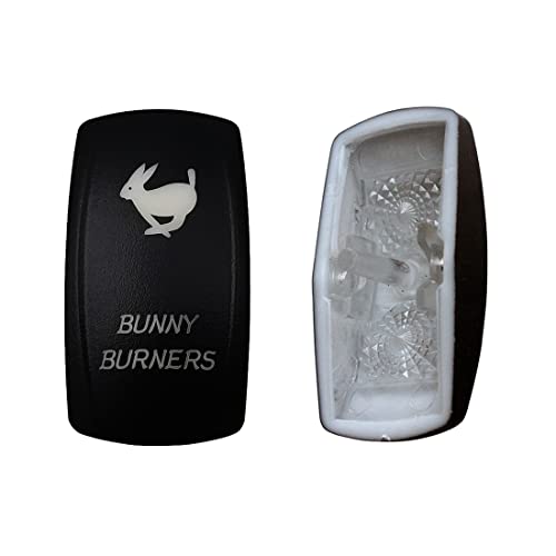 Image of Laser Etched Backlit Switch Cover Cap for Car Boat Dashboard Rocker Switch