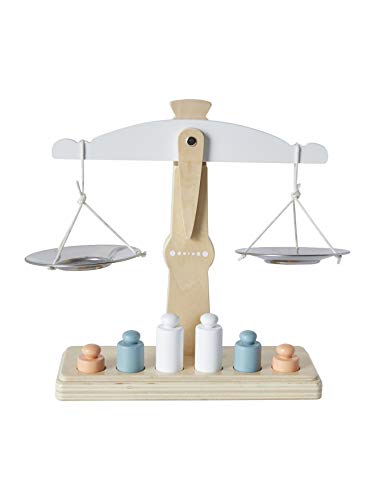 Vertbaudet Kinder Waage mit Gewichten aus Holz Mehrfarbig ONE Size
