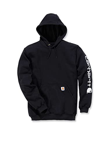 Carhartt Men's Signature Sleeve Logo Hooded Sweatshirt Hooded LRG3