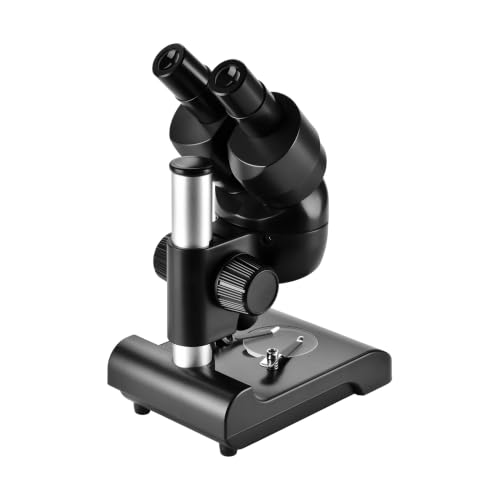 Image of ESSLNB Mounted Binocular Stereo Microscope, Microscopes, Portable Biological Microscope with WF10x Eyepieces, 3X Objectives, 30X Magnification, LED Lighting