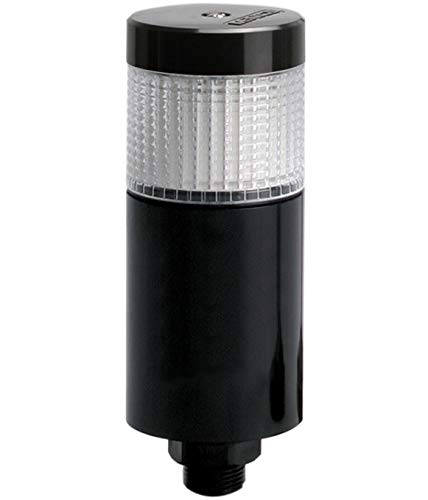 PTM-TCF-102-RYG-B, LED Stack Tower Light, 56mm Lens, 3 Colors(R/Y/G) in one Module, Steady/Flash, Direct mounting Black Body, Terminal Connector, 24V AC/DC
