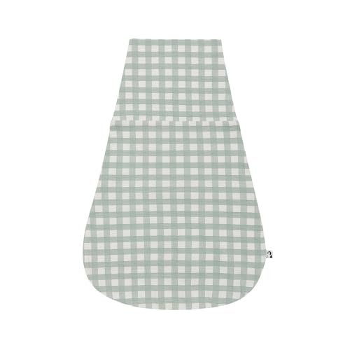 Image of Konny Newborn Swaddle Pouch | Soft & Breathable Baby Sleepwear(0-3 Months) | Swaddles for Newborns, Nursery Swaddling Blankets (Sage Gingham)