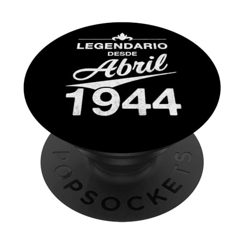 80 cumpleaños Nacido en Abril de 1944 Vintage 80 años PopSockets PopGrip Intercambiable