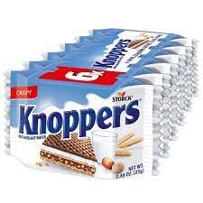 Knoppers Milk Hazelnut Wafer Candy Bars 6-Piece Pack