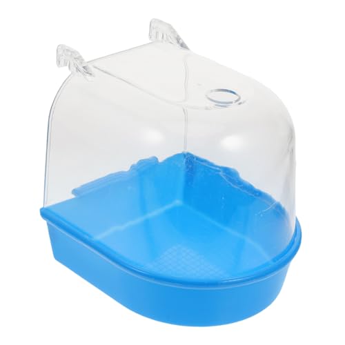 SUPVOX Parrot Bathtub Bird Bath for Bird Cage Hanging Bird Bathtub Shower Bowl Parakeet Cage Bird Bath Parakeet Bath Birds Bath for Bird Cage Bird Bath for Cage Budgie Abs
