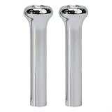 HOHOVYVY Türverriegelungsknopf Paar aus Chrom ABS für Buick/Chevrolet/Pontiac/Oldsmobile 1971-1988, Silber, geeignet für klassische Fahrzeuge
