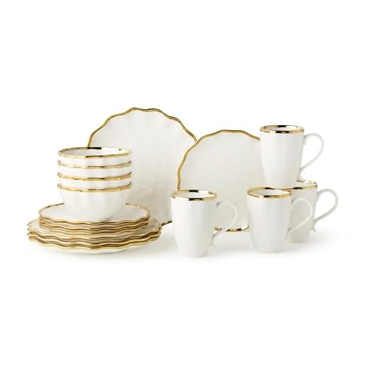 25+ Dark Romantic Wedding Inspirations You’ll Adore 5 Regency Gold 16-Piece Dinnerware Set – Elegant Gold Rimmed Porcelain Plates, Bowls & Mugs – Service for 4 – Sophisticated Dining Set for Everyday Meals, Holiday Gatherings & Wedding Gifts