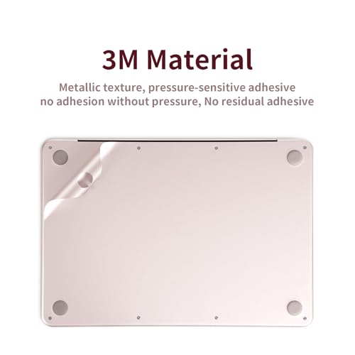 Vinilo 3M rosa rubor para MacBook Pro 13 A18, ideal para trabajar con estilo 6