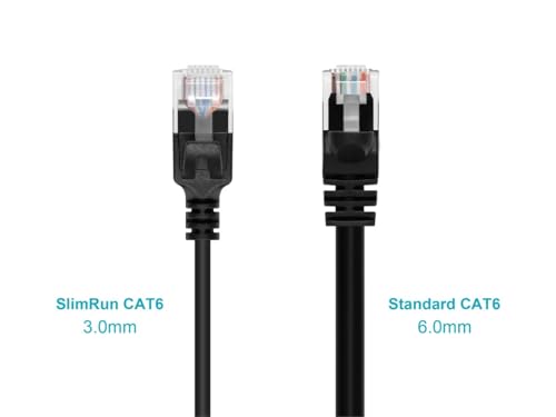 Cable Patch Ethernet Cat6 15.24 m UTP Negro Monoprice miniatura 2