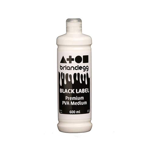 Brian Clegg GL600BK Black Lable Premium PVA Medium Adhesive, Single, 600ml Bottle
