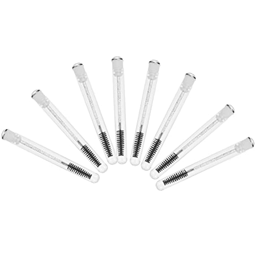 Ipetboom 15 Sets Crystal Rod Eyelash Brush Mascara Eyelash Wand Beauty Eyelash Tool Eyebrow Eyelash Tube Makeup Brush Wands Woman Eyelash Brush Eyelash Extension Brush Black Random Color