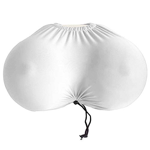 Boobie Pillow 3D Artificial Breast Pillow Latex Chest Cushion Big Boobs Breast Toy Ergonomic Breast Pillow Cushion Sexy Kawaii Toy Gift for Girlfriend (A-White)