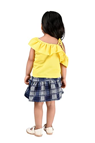 Image of Girls Skirt with Top combo set