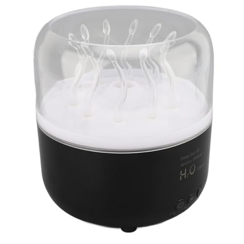 Diffuseur de parfum à brume verticale compact noir avec cycle 7 couleurs LED - 4