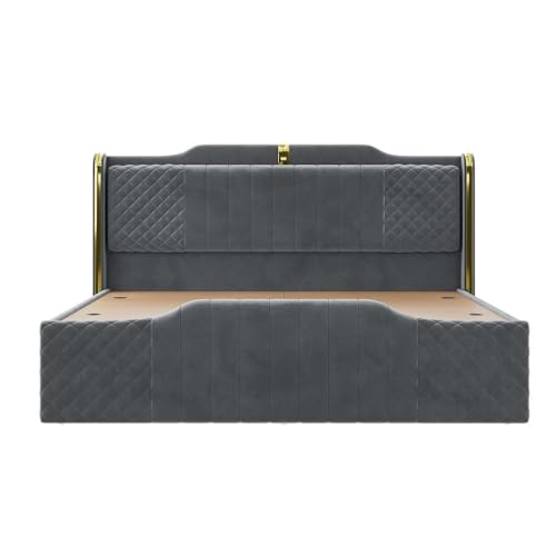 Image of Wakefit Velura King Size Storage Upholstered Bed