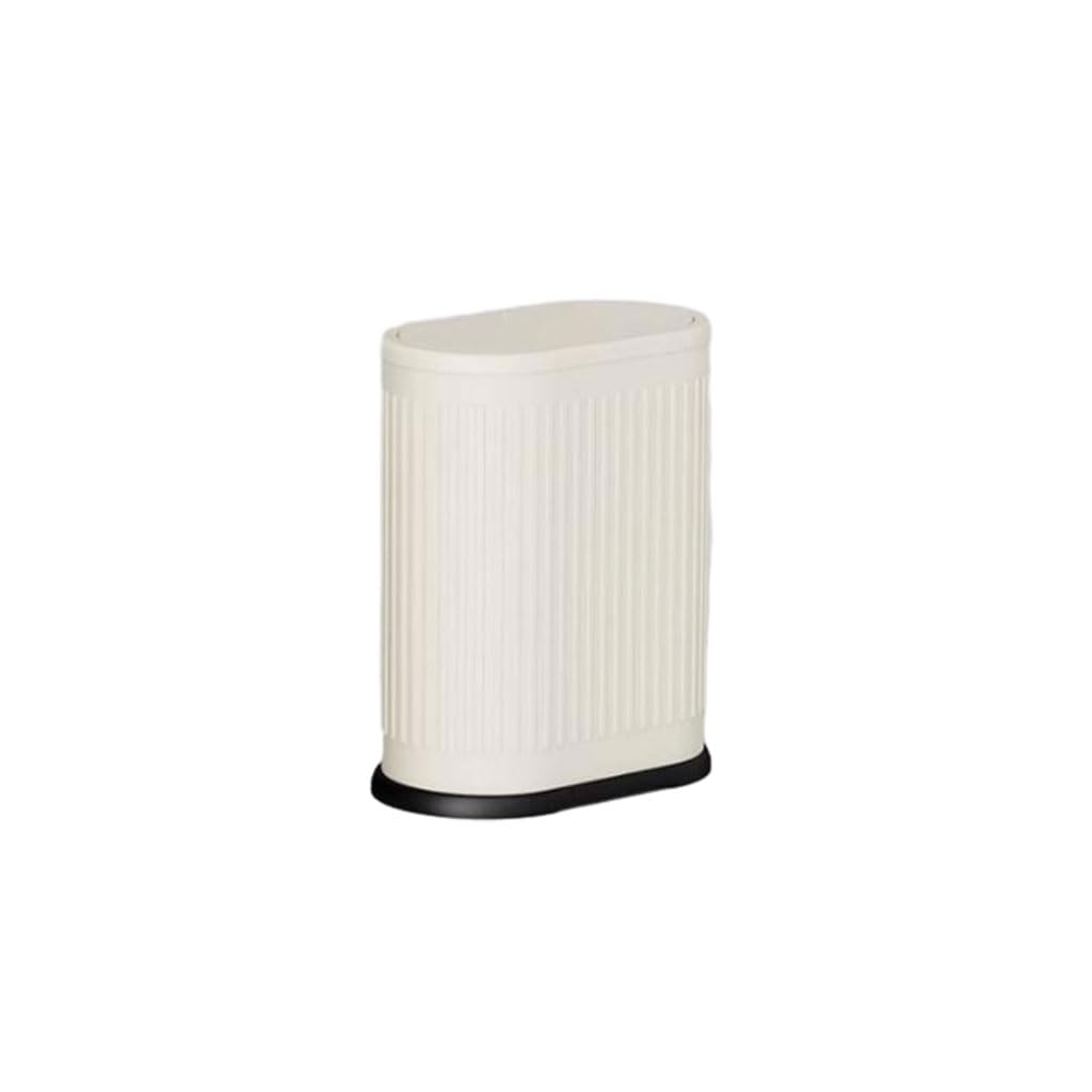 Sdydsge White Bin， Home Large-Capacity Kitchen Trash Can Stainless Steel Garbage Container Bin Simple Wastebasket With Cover/Grey/9.0L/2.4Gal