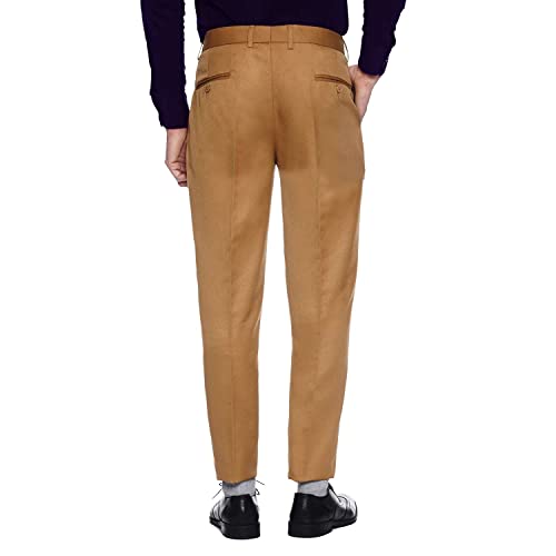 Image of Men's Slim Fit Formal Trousers | Office & Business Wear | Men's Solid Formal Pants (256)