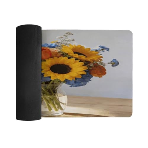 Ambrosia Floral Desk Pad waterproof para escritorio 12"x24" miniatura 3