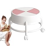 Generisch Niedriger Hocker mit Rollen, niedriger Rollsitz | Rollbarer niedriger Stuhlsitz mit Rollen,Robuster, mobiler, Rollhocker mit 360°-Schwenkrädern, drehbarer Rollenhocker mit für Zuhause