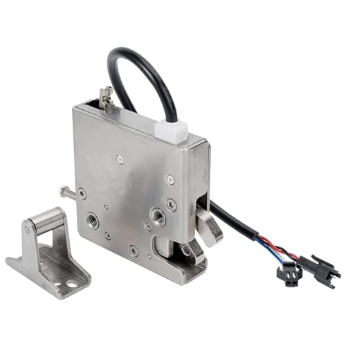 Generic Electronic Rotary Latch, Electric Locks, 12V Waterproof, Electronic Motor Servo Mechanical Auto Locker Door Lock, for Logistics Locker Express Cabinet, Silver, ST-7070