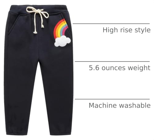 Image of Mud Kingdom Kids Fleece Jogger Pants Winter Cute Bear