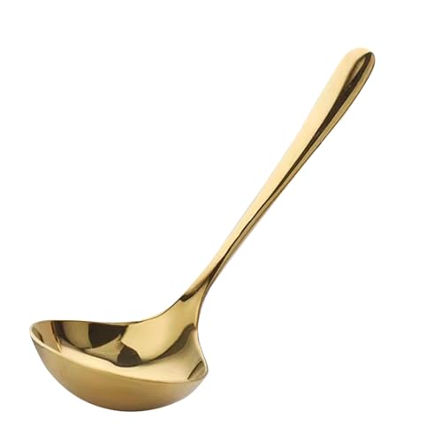 Kitchen Ladle Stainless Steel, Soup Ladles for Serving Long Handle Ladle Spoon Large Ladle Spoon for Home