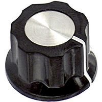 T-E Connectivity PKES60B1/4 (2 pcs) KNOB PLSTC FLUTED W