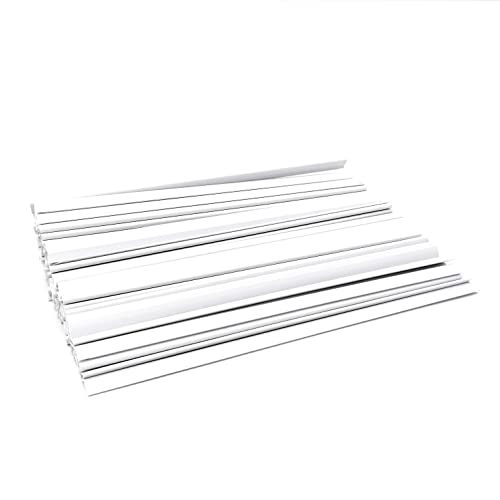 Dorsini Blattbinder, A4, Durchmesser 3 mm, Kapazität 15 Blatt, 100 Stück, Farbe Weiß