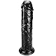 32cm riesendildo xxl penis dildo realistischer Kristallgelee beide mit sauger groß damen sex spielzeug für die frau oder extrem Analdildo Schwarz