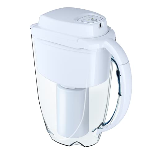 Aquaphor Water Filters JShmidt 500 Water Filter Pitcher Unique Electric Rechargeable NSF Certified Large Water Filter Jug for Drinking Water 64 oz with Lid Filter Life Indicator