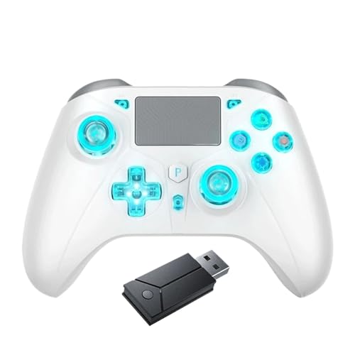 HBPYOLW Compatible con mando inalámbrico PS5/PS4: efecto Hall, vibración dual, Turbo, mando táctil(E08-03-460)