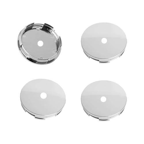 XENQITO 4 Pcs Tapas Llantasl,Cubierta Centro de Rueda de Plástico ABS para Llantas de Automóvil,Rueda de Centro Tapacubos para Coche,Centro Centrales Tapacubos para Llantas Coche (OD 60 mm ID 56 mm)