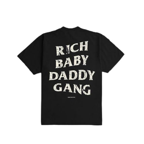 Rich Baby Daddy Gang Oversized T-Shirt- Black