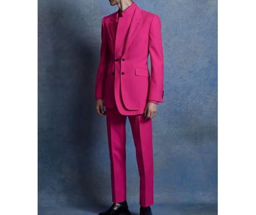 Men Lapel Casual Double Breasted Suit Two Piece Blazer and Pants Set for Wedding Party Prom3