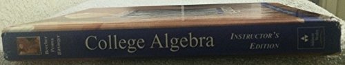 College Algebra: Instructor's Edition 0201750376 Book Cover