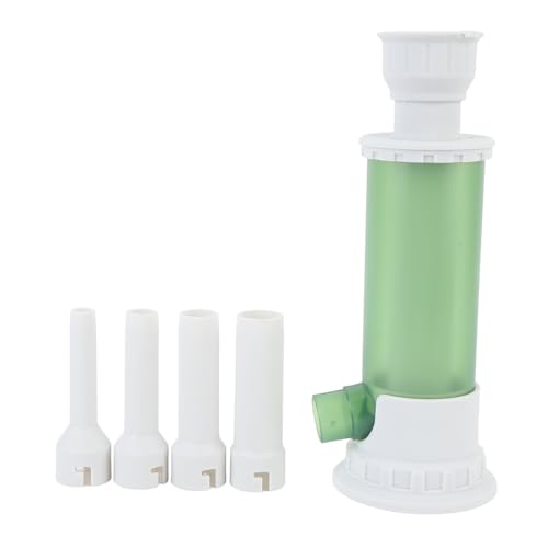 Sausage Making Machine Hand Operated Sausage Stuffer with 4 Stuffing Tubes, Food Grade Material, Ideal for Homemade Sausages, Simple Clean Design (Green)