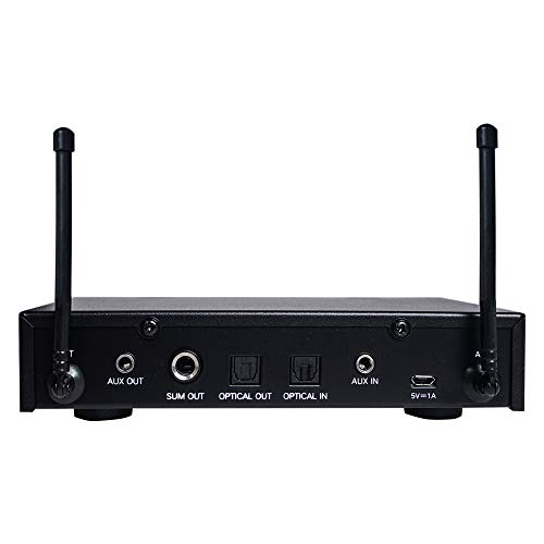 Sound Town 16 Channels Wireless Microphone Karaoke Mixer System With Optical (Toslink), Aux And 2 Handheld Microphones - Supports Smart Tv, Home Theater, Sound Bar (Swm16-Pro) #TOP2